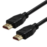 HDMI kaabel, HDMI 2.1, 1m, kullatud, must, 8K@60Hz, 48Gb/s