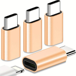 4 pakki Iphone USB C Adapter Must, Auksinis