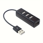 4-porti USB &Uuml;henduspesa Hiir Klaviatuur M&auml;lukaart S&otilde;ltumatu L&uuml;liti Hub, Juoda