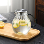 Suur Mahutavusega Kuumakindel Klaaskann - Ideaalne J&auml;&auml;tee, Limonaadi ja K&uuml;lmade Jookide Jaoks., Naujas moliūgų puodas 1500 ml (gintarinis)