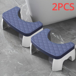 H&uuml;gieeniline Mugav Quilted K&uuml;kkipott T&auml;iskasvanutele - Mittelibisev, Veekindel Vannitoa Ottomaan Plastikust WC-Jalaga Design WC-Iste Kaanega WC-Iste., Dvi dalys mėlynos