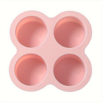 1tk, Taaskasutatav Silikoon &Otilde;hufrit&uuml;&uuml;ri Munavorm, 13.72cm X 13.72cm., Rožinis