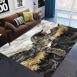 1tk Marmor Kassimustriga Vaip, Mitte Libisev Kuluvuskindel Vettimav Alamatt., 15,74 * 23,62 colio / 40 * 60 cm