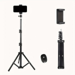 109.98cm K&otilde;rge Telefon Alumiinium Reisistatiiv Selfidele, Videostatiiv Juhtmevaba Puldiga.