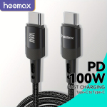 PD 100W USB-C Kiire Laadimiskaabel iPhone Samsung jaoks, Juoda-2