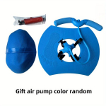 PVC H&uuml;pppall T&auml;iskasvanutele &ndash; Plahvatuskindel 290kg, K&auml;epidemega Tasakaalu ja Treeningu Palli., Mėlyna Pastorintas ir praplatintas pedalas + rankena + oro pompa + kraftpopieriaus dėžutė