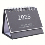 1tk 2025 Mini Lauakalender - Lihtne Kujundus, Paber, Fantaasia ja Multikas - Elegantne Kontori- ja Kodu Laua Aksessuaar ja Korraldaja, Juoda