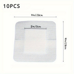 10tk Puuvill Haavaside Kleepsud, Hingav Marlitampoonid, 10,16 cm * 10,16 cm