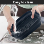 Toiduvalmistamisn&otilde;ud, k&uuml;psetuspaber, vormid Silicone Air Fryer Liner Square - korduvkasutatav &otilde;hkfrit&uuml;&uuml;ri silikoonkorv - lihtne puhastada