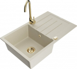 Graniidist k&ouml;&ouml;givalamu Mexen Bruno koos segisti ja sifooniga, Beige+Gold