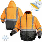 OKER isoleeritud talvine hoiatus t&ouml;&ouml;jope bomber oranž - XL, XL