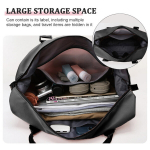 Turismi- ja reisiseljakotid, Travel Tote Duffel Gym kott kuiva ja m&auml;rja vahega, must