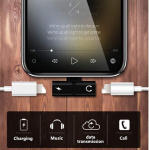 K&otilde;rvaklappide tarvikud, kahe komplektiga k&otilde;rvaklappide pesa adapter, laadige ja kuulake &uuml;heaegselt, mobiiltelefoni liidese muundur