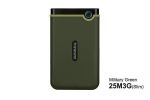 V&auml;line k&otilde;vaketas Transcend StoreJet 25M3G 2TB V&auml;lisdraiv, 2.5" HDD, USB 3.0, Roheline