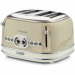 R&ouml;ster Vintage 4-slice toaster ARIETE - 6-position thermostat - Defrost and reheat function