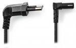 NEDIS nap&aacute;jec&iacute; kabel pro adapt&eacute;ry/ Euro z&aacute;strčka - konektor IEC-320-C7/ &uacute;hlov&yacute;-&uacute;hlov&yacute;/ dvoulinka/ čern&yacute;/ bulk/ 3m