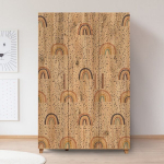 Riidekapp Kalune Design Leva Rainbow, pruun