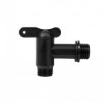 Kraan PP 3/4" v&auml;liskeermega. Bradas 3/4'' v&auml;liskeermega, must