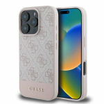 Guess GUHCP16LG4GLPI iPhone 16 Pro 6.3" r&oacute;żowy|pink hardcase 4G Bottom Stripe