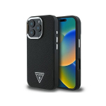Guess GUHMP16LPGTSPSK iPhone 16 Pro 6.3" czarny|black hardcase Grained Triangle MagSafe