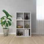 vidaXL raamaturiiul/puhvetkapp, valge, 66 x 30 x 97,8 cm, puitlaastplaat
