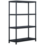 vidaXL hoiuriiul, must, 220 kg, 90 x 40 x 138 cm, plast, Juoda