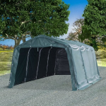 vidaXL eemaldatav loomatelk, PVC 550 g/m&sup2;, 3,3 x 6,4 m, tumeroheline