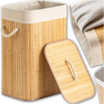 Bambusest pesukast MORE&DECO, 72 l pruun