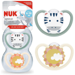 Rinnapudel Ortodontiline rahustav lutt Nuk Zebra, 2 tk 6-18 kuud