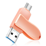 USB pulk Fotopulk IPhoneile, Pildihoidja Kiire USB 3.0 M&auml;lupulk USB Type-C Pordiga Android Telefonidele/Mac/PCle ja Muudele Seadmetele., Rožinis
