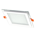 Sisseehitatud neljakandiline LED-paneel klaasiga Vesta 12W