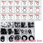 90-225tk Kummist O-R&otilde;nga Komplekt: &Otilde;likindlad Tihendid Plastikust Karbis.