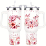 40OZ T&auml;hestik Lilled Tumbler Kaasiga, Kingitus Naistele, C