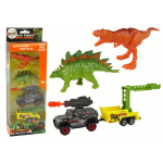 Kujukeste komplekt Dinosaurused koos automaatse raketthaagisega LeanToys