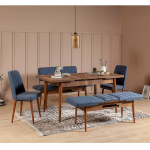 S&ouml;&ouml;gitoa komplekt Kalune Design 869(I), pruun/sinine