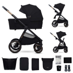 Kinderkraft vankrikomplekt 2in1 Nea 2, must
