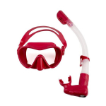 Komplekt Scorpena mask+snorkeling toru, punane