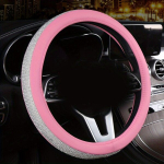 Auto Roolikate Teemantidega - PU Nahk, Sobib Enamikule. , Rožinio apvalaus (084 deimantų) aukso menas