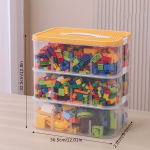 M&auml;nguosakeste hoiukarp, majapidamise mitmeotstarbeline sorteerija. , Skaidrūs geltoni trys sluoksniai be padalų