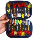 16tk/komplekt Metall Lusikka Spinner Kalap&uuml;&uuml;k Lant, Lusikataoline V&otilde;nkuv Peibutis Haugile