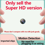 Ultra HD Mini Juhtmevaba Turvakaamera WiFi-ga, 360&deg; Panoraamvaade, H&auml;&auml;lsuhtlus, Kaasaskantav Sise- Kasutuseks - Ei Vaja Patareid. , Ultra HD versija 64G