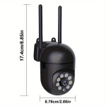 HD 1080P WiFi turvakaamera automaatse j&auml;lgimisega - p&auml;eva ja &ouml;&ouml; n&auml;gemine, v&auml;litingimustesse juhtmevaba IP monitor inimese/looma tuvastamiseks, USB toega.