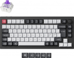 Keychron klaviatuur Q1 HE 75% mehaaniline, Gateron Double-Rail l&uuml;litid, must