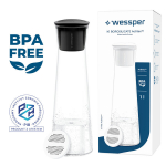 Wessper K1 BOROSCILICATE 1L klaasist filterkaraavik + 1x veefilter