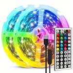 LED ribavalgustid 44-klahvilise puldiga l&otilde;igatavad RGB-tuled, 131,2 pėdos / 40 m
