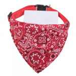Armas Lilled Print Lemmiklooma Bandana V&auml;ikestele Kuni 6.8KG Koertele & Kassidele, Raudona