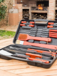 Grillitarvikud - InnovaGoods - 18-osaline komplekt - Praktiline kott - Roostevaba teras - Puit