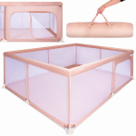 Kokkupandav laste m&auml;nguv&auml;ljak 150x200 Sun Baby, roosa