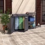 Keter Moby Compact Recycling System pr&uuml;gikast j&auml;&auml;tmete sorteerimiseks, 3x110 l