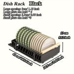 1-osaline Must Metall V&auml;ljat&otilde;mmatav Kappide Korraldaja Puidust K&auml;epidemetega. , 【Indų lentyna】
